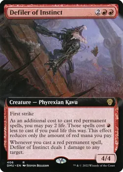 1x Defiler of Instinct - Extended Art NM Eng MTG - Dominaria United - Image 1