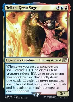 Tellah, Great Sage - Foil Prerelease Promo FIN LP MTG - Image 1