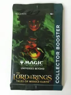 MAGIC THE GATHERING LORD OF THE RINGS COLLECTOR BOOSTER PACK - FACTORY SEALED! - Image 1