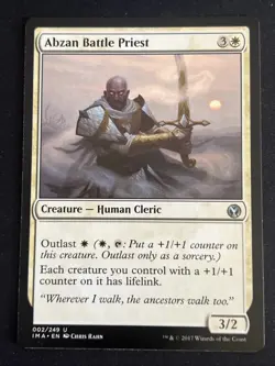 1x Abzan Battle Priest (002) Iconic Masters LP MTG Magic the Gathering x1 MKE - Image 1