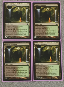 MTG MAGIC THE GATHERING 4X GOLGARI GUILDGATE - RETURN TO RAVNICA - LAND - LP - Image 1