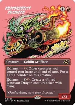 Draconautics Engineer (Borderless) Aetherdrift NM Magic: The Gathering Foil - Image 1