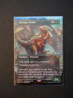 Carnage Tyrant (Borderless) Special Guests Regular MTG NM/M - Image 1