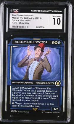 THE ELEVENTH DOCTOR Doctor Who Showcase Rare CGC 10 Gem Mint MTG - Image 1