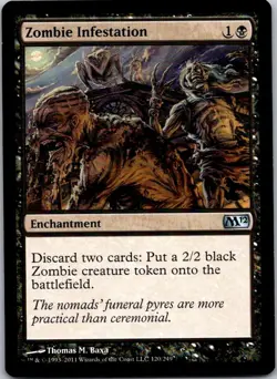 Magic the Gathering Zombie Infestation Core Set 2012 MTG Free Shipping! - Image 1