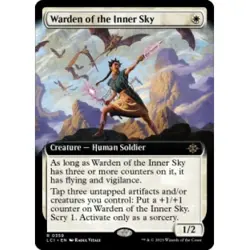 WARDEN OF THE INNER SKY (EXTENDED ART) X4 The Lost Caverns Of Ixalan LCI MTG - Image 1