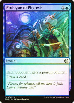 mtg magic Prologue to Phyresis FOIL ENGLISH Prologue a la phyresie - Image 1