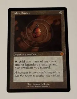 MTG Mox Amber - The Brothers’ War: Retro Frame Artifacts LP - Image 1