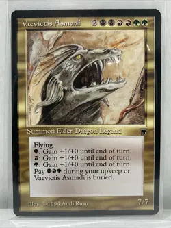 Vaevictis Asmadi MTG Legends Rare Legendary Creature 1994 - Image 1