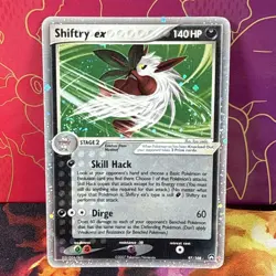 Pokemon Card TCG Shiftry EX 97/108 Power Keepers Holo Rare 2007 Ultra Rare - Image 1