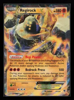 Regirock EX 43/124 Ultra Rare XY - Fates Collide Pokemon Card - Image 1