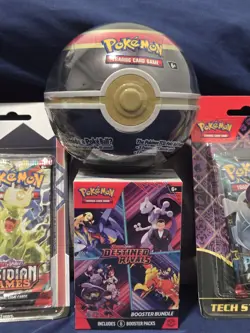 Pokemon TCG - Mixed Booster Pack lot including Paldean Fates and Luxury Ball! - Image 3