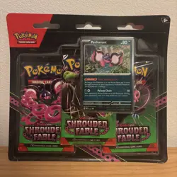 Pokemon TCG SV6.5 Shrouded Fable 3 Pack Blister Pecharunt BRAND NEW SEALED - Image 1