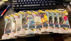 10 Pokemon Silver Tempest Sleeved Booster Packs Factory Sealed +Buy it now bonus - Image 1