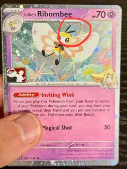 1 Swirl 🌀 Lillie's Ribombee (Cosmos Holo) 067/159 JTG Play! Prize Pack Pokemon - Image 1