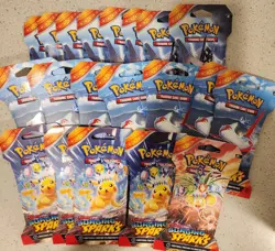 Surging Sparks Sleeved Booster Packs Lot Of 20 Pokemon TCG (SEALED UNOPENED) - Image 1