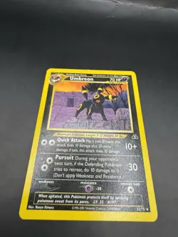 Pokemon TCG Rare 1st Edition Umbreon 32/75 Neo Discovery LP Condition WOTC 2001 - Image 1