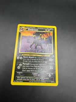 Pokemon TCG Rare 1st Edition Umbreon 32/75 Neo Discovery LP Condition WOTC 2001 - Image 2