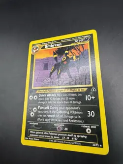 Pokemon TCG Rare 1st Edition Umbreon 32/75 Neo Discovery LP Condition WOTC 2001 - Image 3