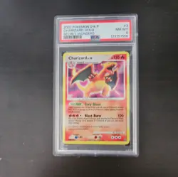 2007 Pokemon Diamond and Pearl Secret Wonders Charizard Holo PSA 8 - Image 1