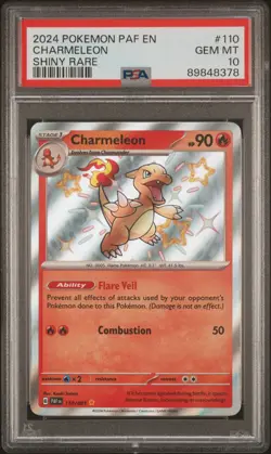 2024 Pokemon Paldean Fates Charmeleon #110 Shiny Rare PSA 10! FAST SHIP!💨🔥 - Image 1