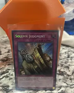 Yu-Gi-Oh! Solemn Judgment RA02-EN075 1st Ed Quarter Century Secret Rare - Image 1