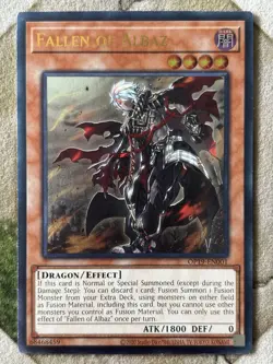 YuGiOh FALLEN OF ALBAZ Ultimate Rare OP19-EN001 - Image 3