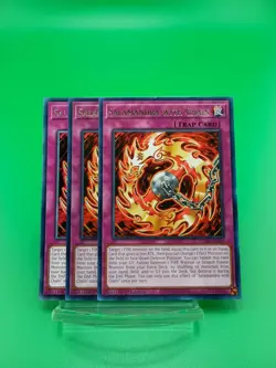 3x Salamandra With Chain 1st Edition Rare MZMI-EN009 Yu-Gi-Oh! - Image 1