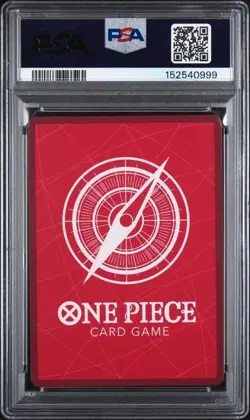 One Piece op14-eb04 The azure sea's seven Dracule Mihawk Alt Art Leader PSA 9 - Image 2