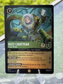 Disney Lorcana Buzz Lightyear-Jungle Ranger 91/204 Cold Foil Legendary - Image 1