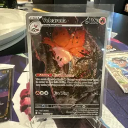 Pokemon TCG Volcarona Black Bolt Illustration Rare Card 100/086 Mint Condition - Image 1