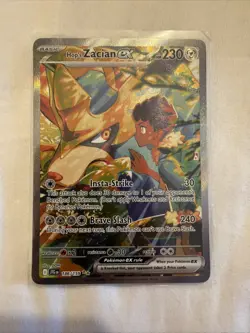 Pokemon TCG Journey Together Hop's Zacian EX Illustration Rare Card 186/159 - Image 1