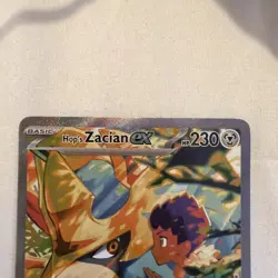 Pokemon TCG Journey Together Hop's Zacian EX Illustration Rare Card 186/159 - Image 2