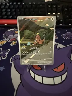Pokemon TCG Kangaskhan Illustration Rare Card 204/182 SV10 Near Mint Condition - Image 1