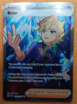 Pokemon TCG Briar Full Art Trainer Stellar Crown Ultra Rare Card 163/142 - NM/M - Image 2