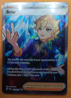 Pokemon TCG Briar Full Art Trainer Stellar Crown Ultra Rare Card 163/142 - NM/M - Image 4