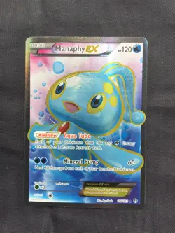 Pokemon Cards: Breakpoint Ultra Rare Full Art: Manaphy EX 116/122 - Image 1