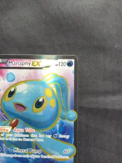 Pokemon Cards: Breakpoint Ultra Rare Full Art: Manaphy EX 116/122 - Image 3