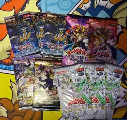 Yugioh Random Pack Lot Of 10 + Free Cards - Image 1
