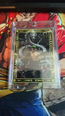 Zoro One Piece CCG Metal Card - Roronoa Sword And Dragon 18/58 - Image 1