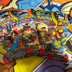 Pokemon TCG: Mega Evolution Set Booster Pack Lot Of 4 + Free Cards - Image 1