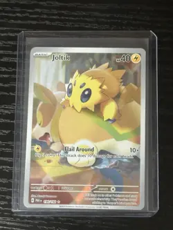 Pokemon TCG Joltik Paradox Rift Holo Card 196/182 Illustration Rare, Near Mint - Image 1