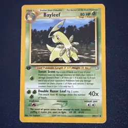 1ST EDITION Bayleef Neo Genesis 29/111 Uncommon HP discount Pokemon Card - Image 1