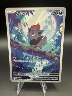 Pokemon TCG Zorua 142/086 SV: White Flare Illustration Rare Pack Fresh - NM - Image 1