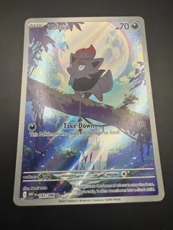 Pokemon TCG Zorua 142/086 SV: White Flare Illustration Rare Pack Fresh - NM - Image 4