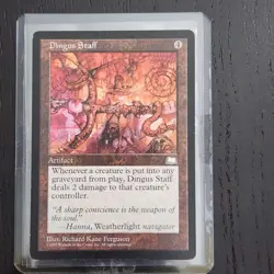 Dingus Staff [Weatherlight] MTG English Regular NM *Actual Pictures - Image 1