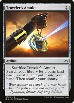 Traveler's Amulet #167/257 MTG Hour of Devastation HOU Common Lightly Played - Image 1