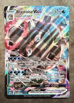 Pokemon TCG - JUMBO Blastoise VMAX SWSH103 Black Star Promo NM - Image 1