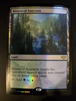 Botanical Sanctum NM FOIL Outlaws of Thunder Junction MTG FREE SHIPPING - Image 1