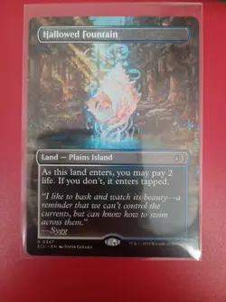 Magic The Gathering Hallowed Fountain (Borderless) Lorwyn Eclipsed Regular - Image 1